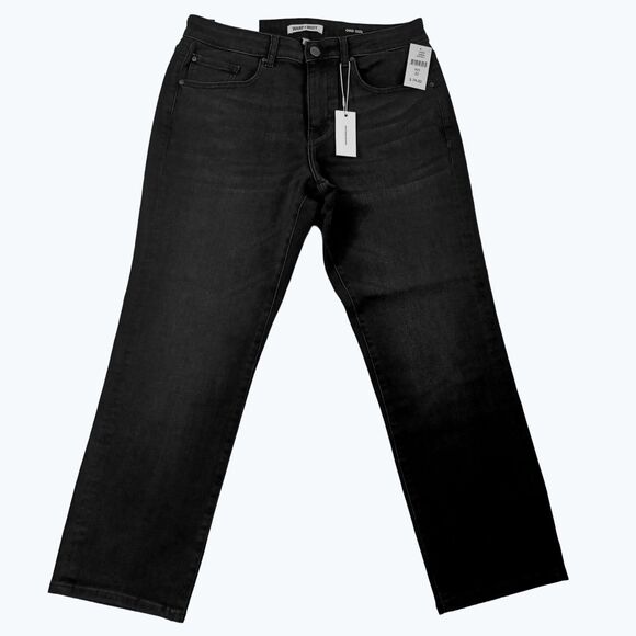 Warp + Weft ORD Chicago Straight Leg Asphalt Black Stretch Jeans Men's W32 L28 - Picture 2 of 12